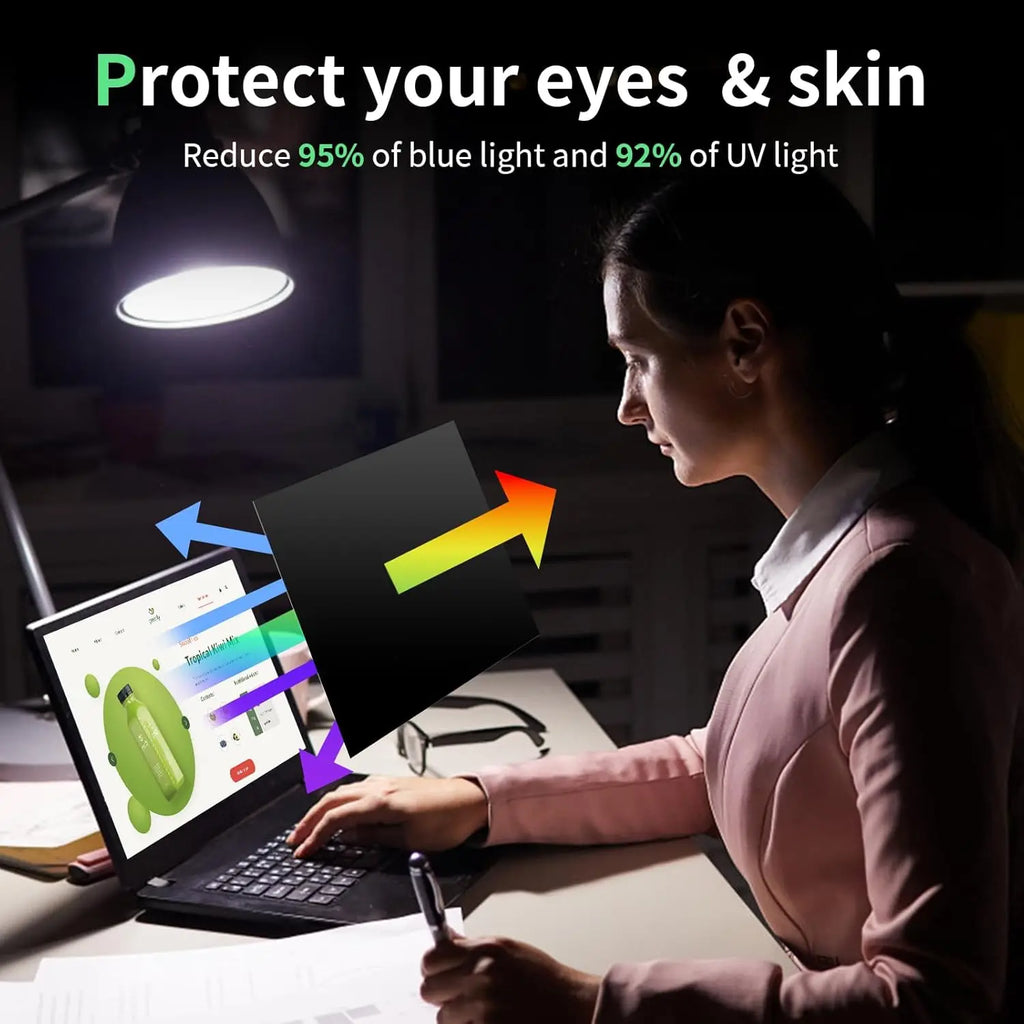 13.3 Inch 16:9 Aspect Ratio Peeping Privacy Shield Anti-Spy Anti-Blue Light Laptop Protector with 2.5D Radian