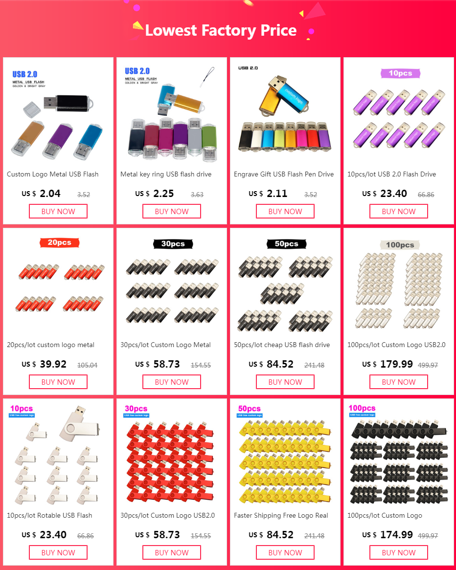 2.0 Metal Pendrive High Speed Colorful Usb Flash Drive 32gb 16gb 1gb 64gb Pen Drive Memoria Usb Photography Gifts Memory Disk