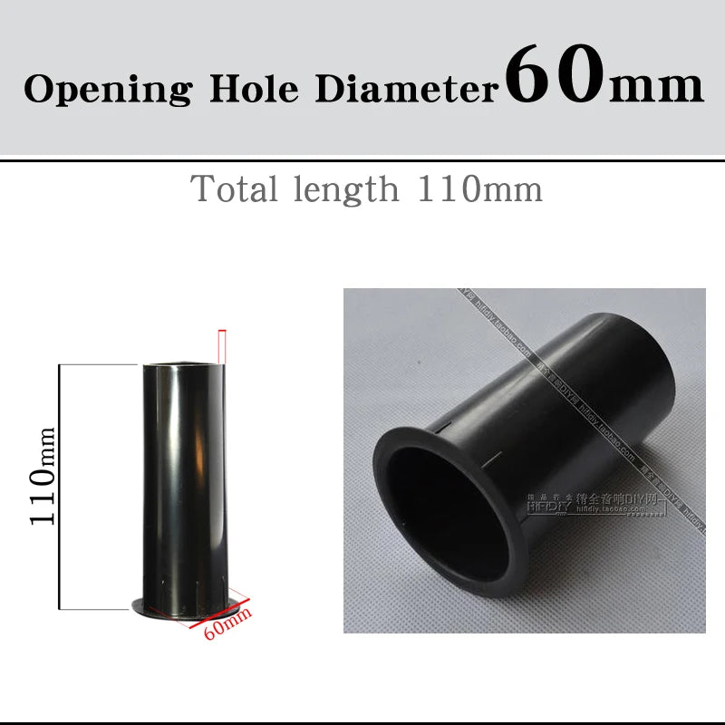 HIFIDIY LIVE Speaker Guide Tube 2 3 4 5 6.5 8 inch BASS Subwoofer Loudspeaker Inverted Tube Port Auxiliary ABS open Hole 18~60mm
