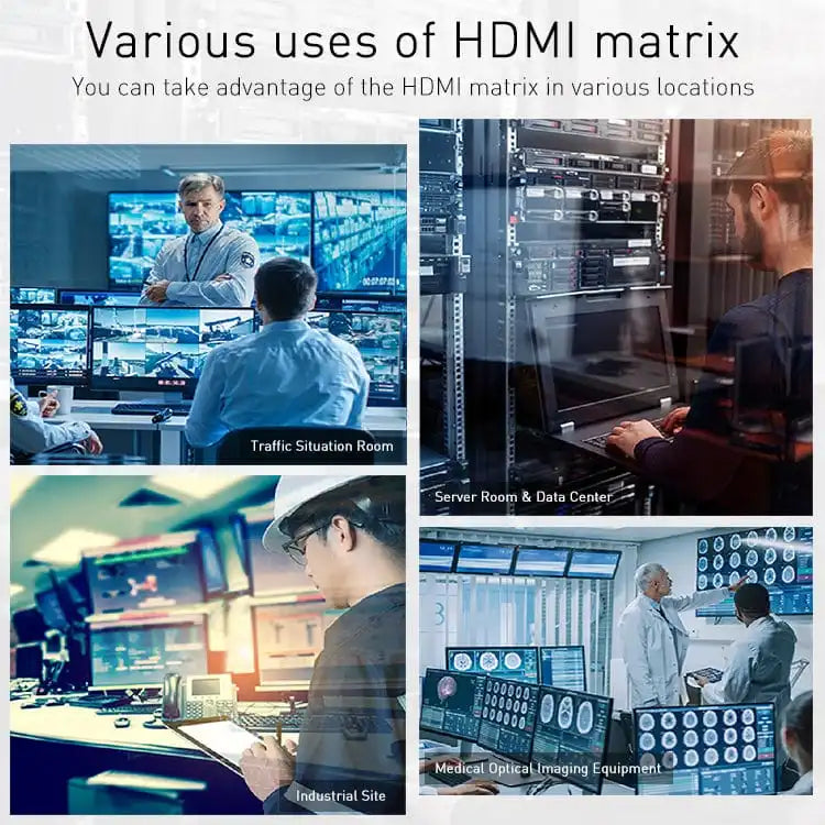 TESmart 16 Port HDMI Matrix 4K@30Hz Support HDCP1.4, Dolby AC3, DTS 5.1/7.1 with EDID Video Switcher