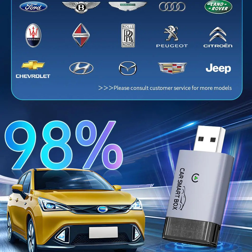 Fuallwin OEM Smart MINI DIY Reliable Performance Daily Commute Travel Car Play Accessories Wireless Carplay Adapter