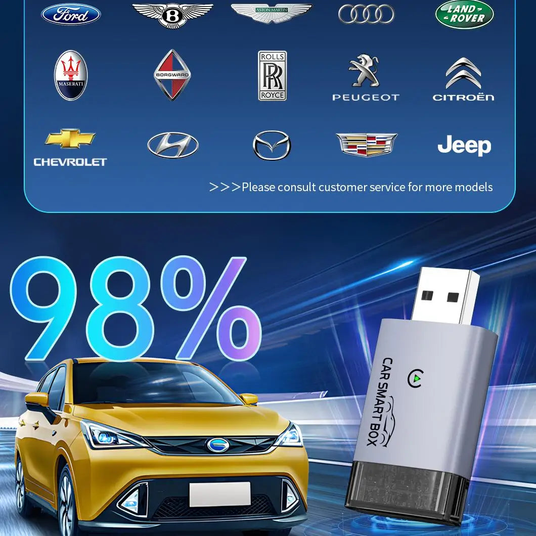 Fuallwin OEM Smart MINI DIY Reliable Performance Daily Commute Travel Car Play Accessories Wireless Carplay Adapter