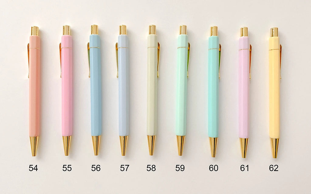 High Quality Gold Hexagon Metal Pen Clip, Gifts Pen With Logo