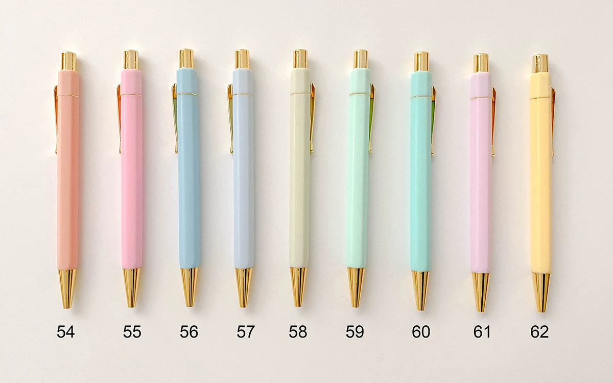 High Quality Gold Hexagon Metal Pen Clip, Gifts Pen With Logo