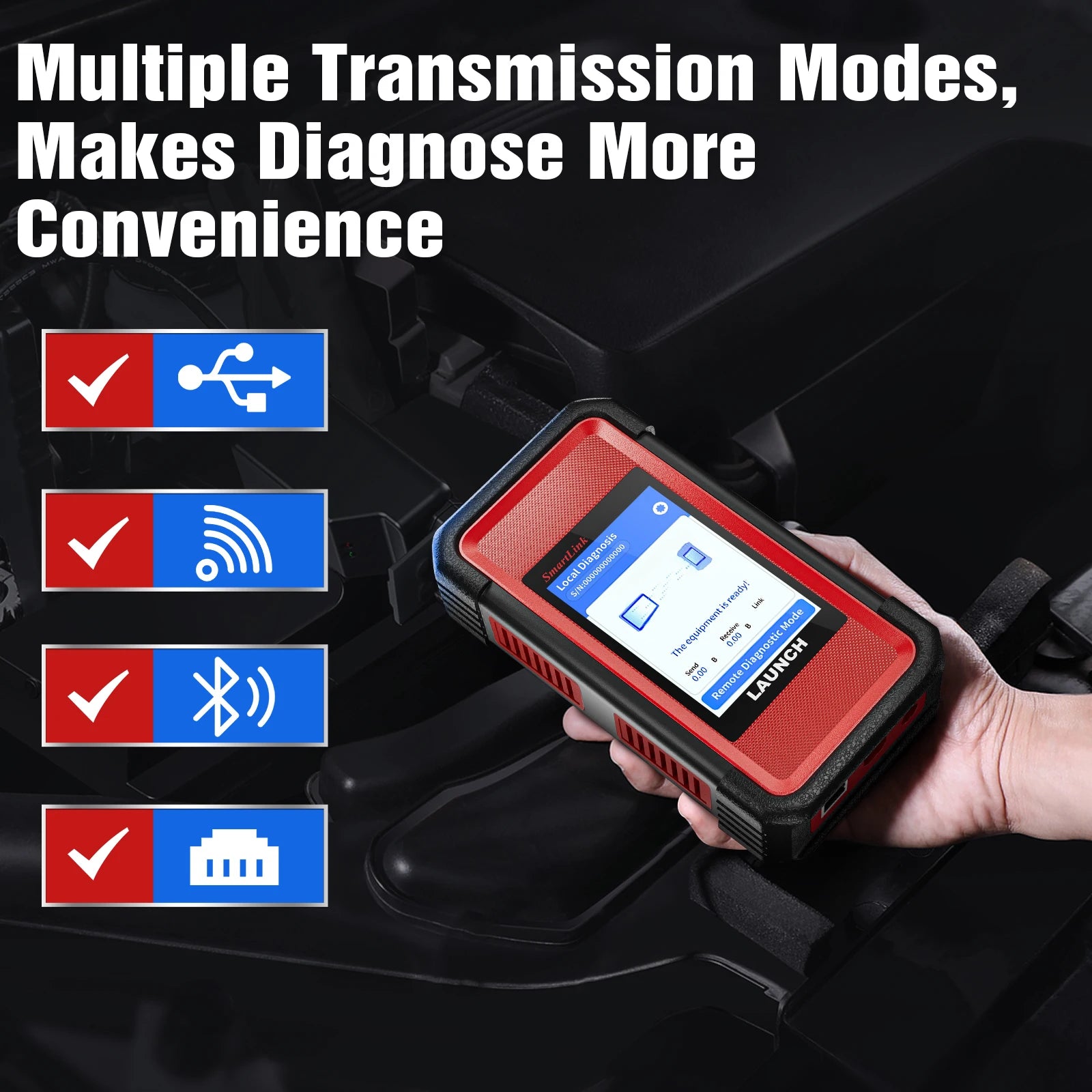 LAUNCH  X431 SmartLinkC Adapter Box Heavy Duty 24V Truck Diagnostic Tool for X431 Pro3s+