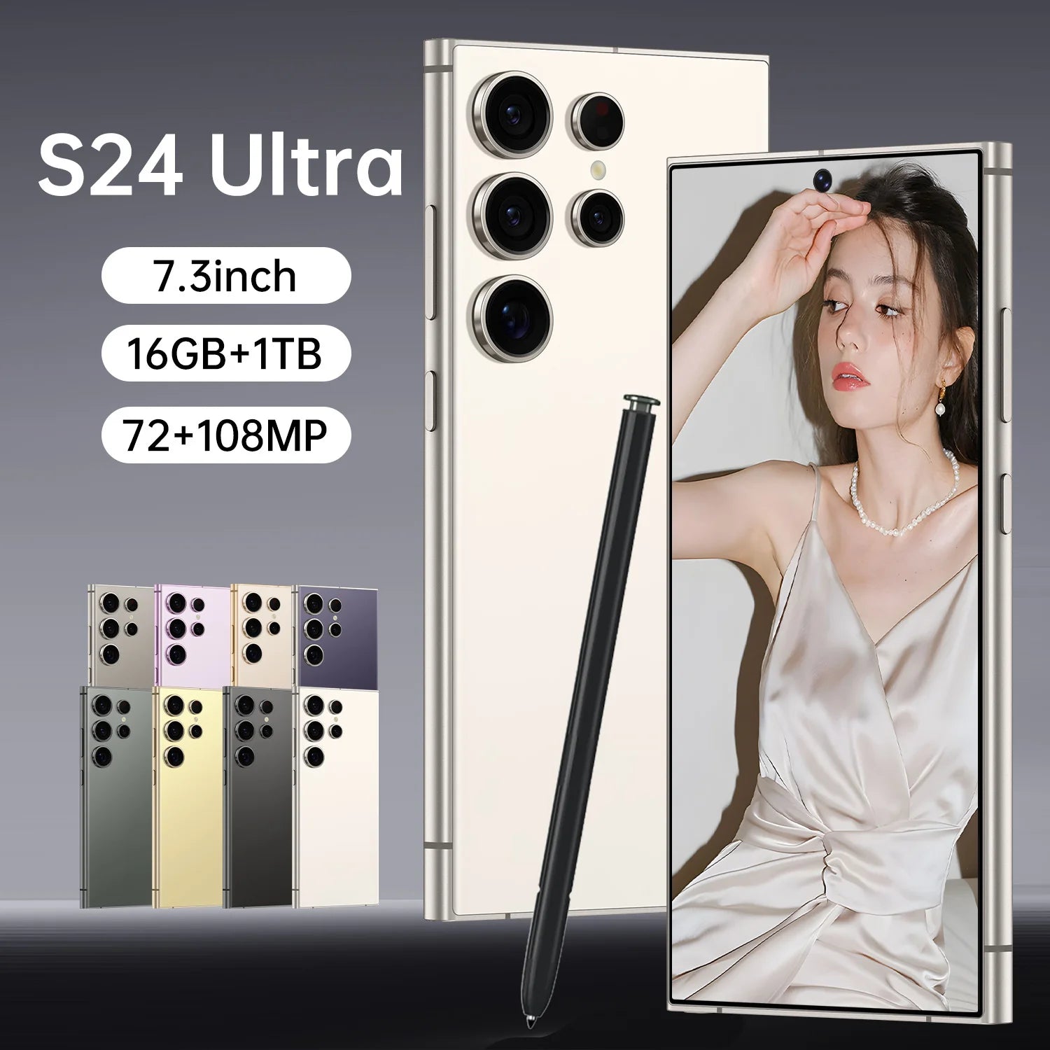 S24 Ultra 5G 12GB+256GB 7.3 120Hz Dual Sim Great for Video Editing Smart Cell Phone New and Use Condition Available