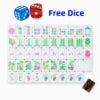 In Stock Beach Supplies New Mini Travel 4 Layer Engraved Acrylic Luxury 160 Ocean Green Set America Mahjong Tiles