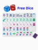 In Stock Beach Supplies New Mini Travel 4 Layer Engraved Acrylic Luxury 160 Purple Set America Mahjong Tiles