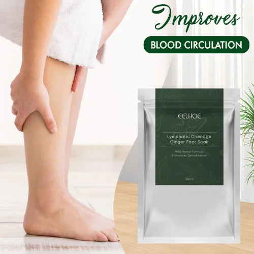 Eelhoe Ginger Bath Lymphatic Relief Muscle Soreness Slimming Foam Foot Pack To Remove Wet Cold Storm Sweat