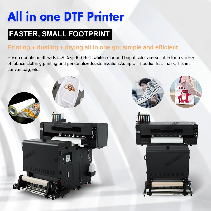 USA Warehouse   60cm Dtf Printer A1 24inch Come with Dual Head I3200 Heads Printing t Shirt