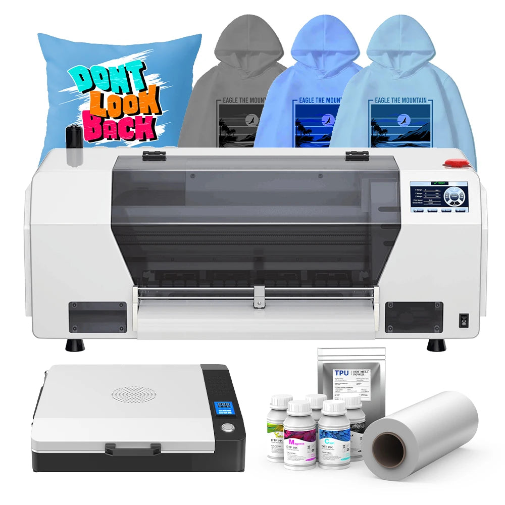 US Stock Free Shipping Colorsun 30cm DTF Printer Direct to Film Printer XP600 Head Impresora Dtf for T Shirt