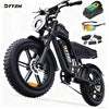 F6PRO 60V 30AH DTTZH USA Warehouse Adult Street Legal Sport Bike  Rated Power  Full Suspension 20*4"  Fat Tire