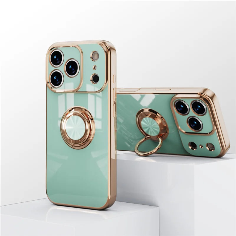 Removable Magnetic Mount Luxury TPU Electroplated Case For S24 Ultra KAOU Holster Included Laser Engraved Commercial