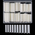 XXL Long Straight Square Shape Tips for Acrylic False Nail with Box Extra Long XL C Curve Tips Half Cover Nail Tip Manicure Tool
