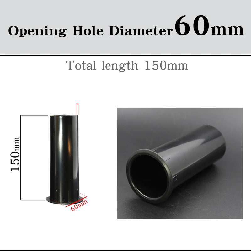 HIFIDIY LIVE Speaker Guide Tube 2 3 4 5 6.5 8 inch BASS Subwoofer Loudspeaker Inverted Tube Port Auxiliary ABS open Hole 18~60mm