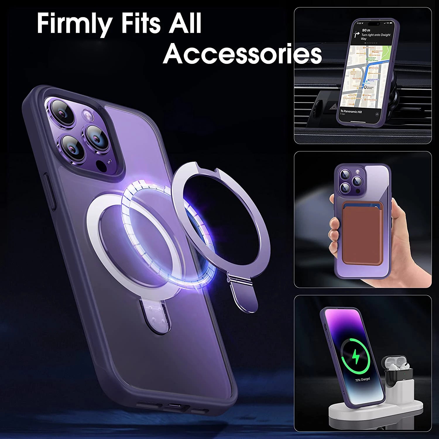 Mobile Phone Cases with Magnetic Invisible Stand for iPhone 16 Pro Max Case Dropshipping Products 2024 Translucent Matte Cover