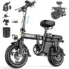 Aairsk US Stock Warehouse E Bike 14 Inch Electric Folding Bike 500W Portable Electric Bike Mini Folding Electric Bicycle