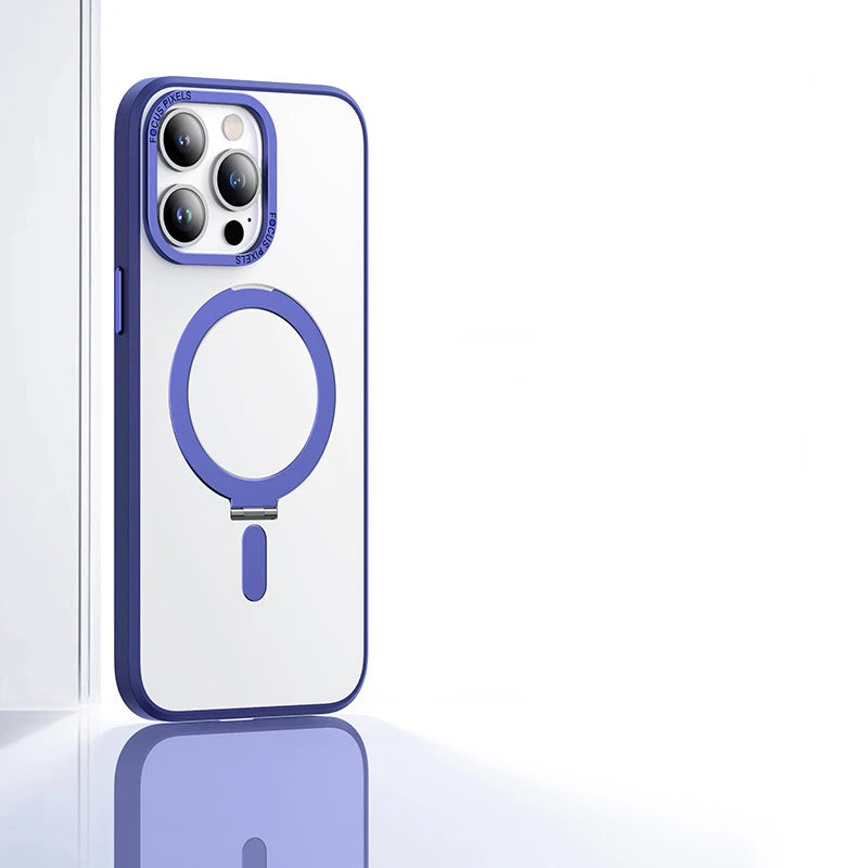 Mobile Phone Cases with Magnetic Invisible Stand for iPhone 16 Pro Max Case Dropshipping Products 2024 Translucent Matte Cover