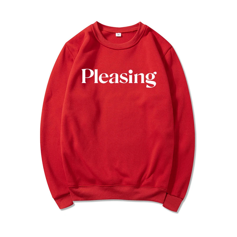 Pleasing Crewneck Sweatshirt HS Pleasing Sweatshirt TPWK Pleasing Hoodie Unisex Crewneck Sweatshirt Long Sleeve Pullovers Tops