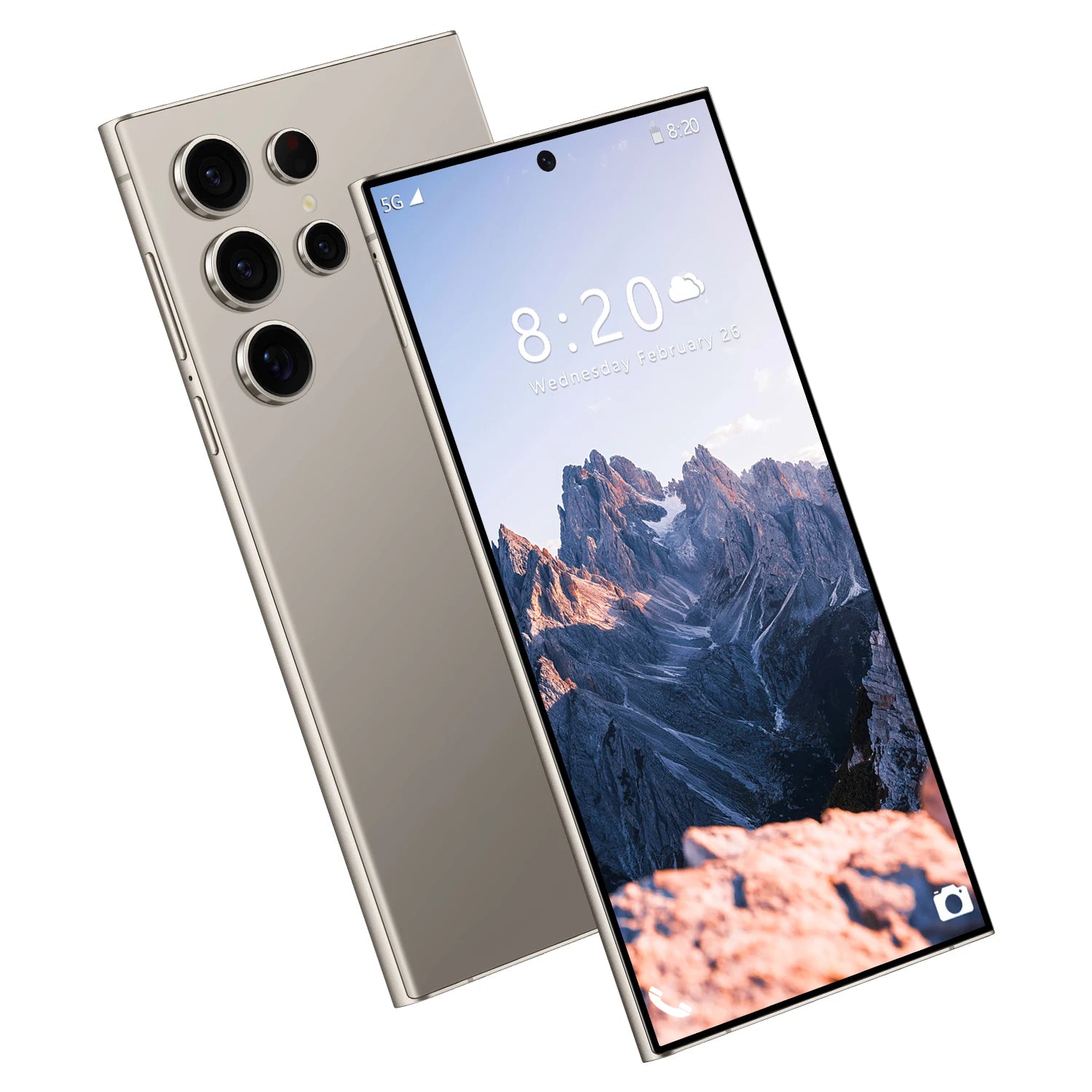 New S24 Ultra 5G Smartphone 7.3 Inch Large Screen 8+256GB Dual Sim 8000mAh Battery All-In-One Cellphone with 16GB RAM 1TB ROM