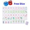 In Stock Beach Supplies New Mini Travel 4 Layer Engraved Acrylic Luxury 160 Ocean Green Set America Mahjong Tiles