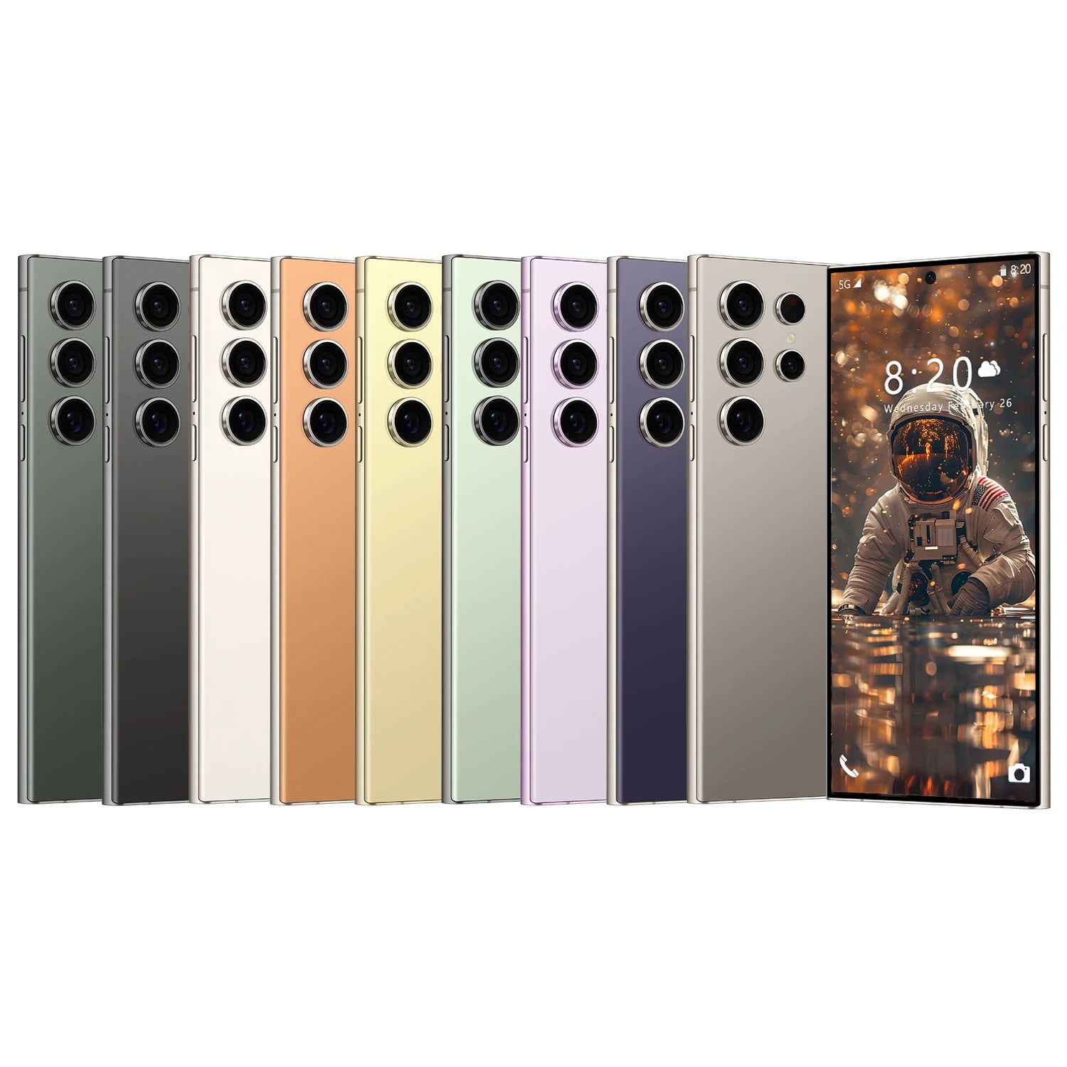 S24 108MP Triple Cam 8000mAh 5G Smartphone Quick Charge 65W HD Screen for Travel Photography French Spanish English
