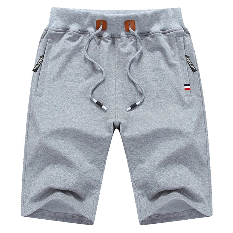 Men's Shorts 6XL 5XL Plus Size Summer Beach Shorts Cotton Fashion Casual Solid Color Short Pants Homme Brand Clothing HX314