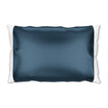 HMS Luxury Blue 100% Silk Open-Ended Pillowcase Woven with Vintage Pattern Soft Cooling for Home or Hotel Use PVC Material