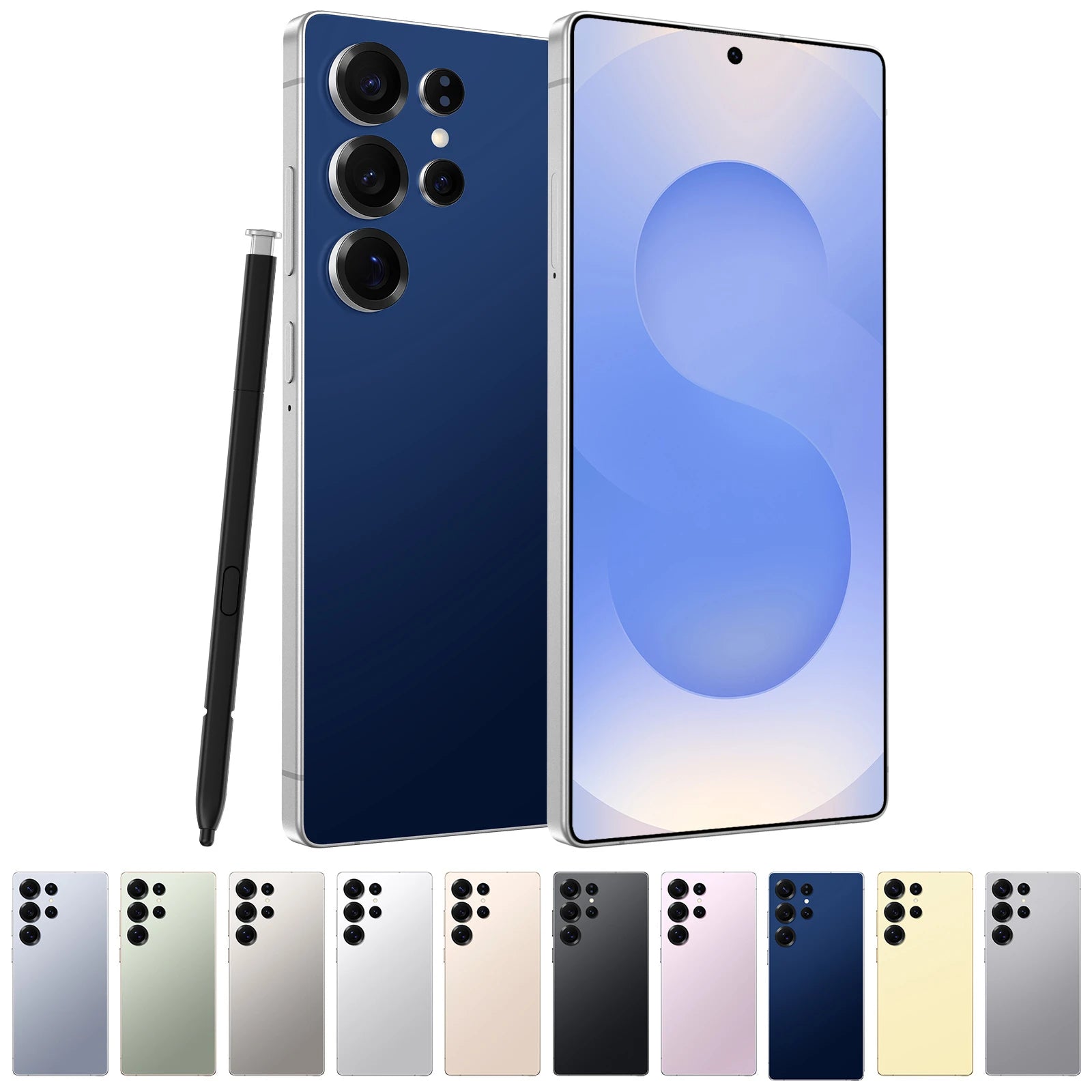 Free Shipping Original S25 Ultra+ Android 13 5g Smartphone With 4k Resolution Deca Core Cpu 16gb Ram French Os Ready to Ship