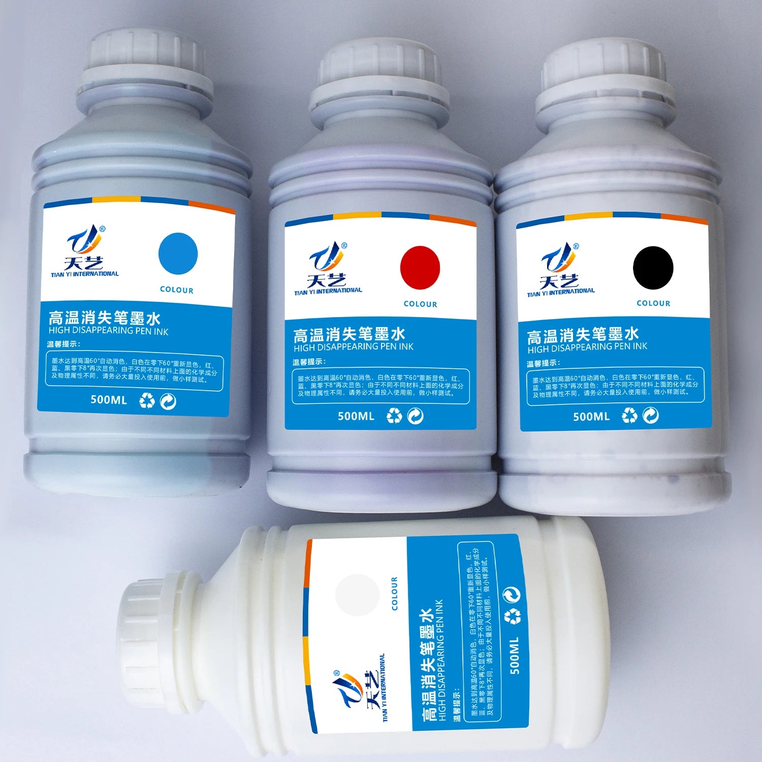 High Temperature Disappear Ink Heat Erasable When Temperature Over 60 Degree 500ml each bottle