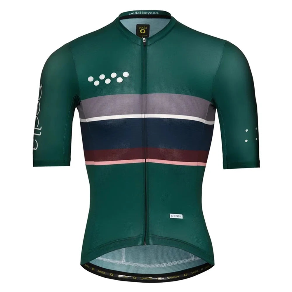 The pedla 2021 Summer Men's New Arrivals Short Sleeve Jersey Maillot Shirt Ciclismo Outdoor Quick Dry MTB Sports Triathlon Tops