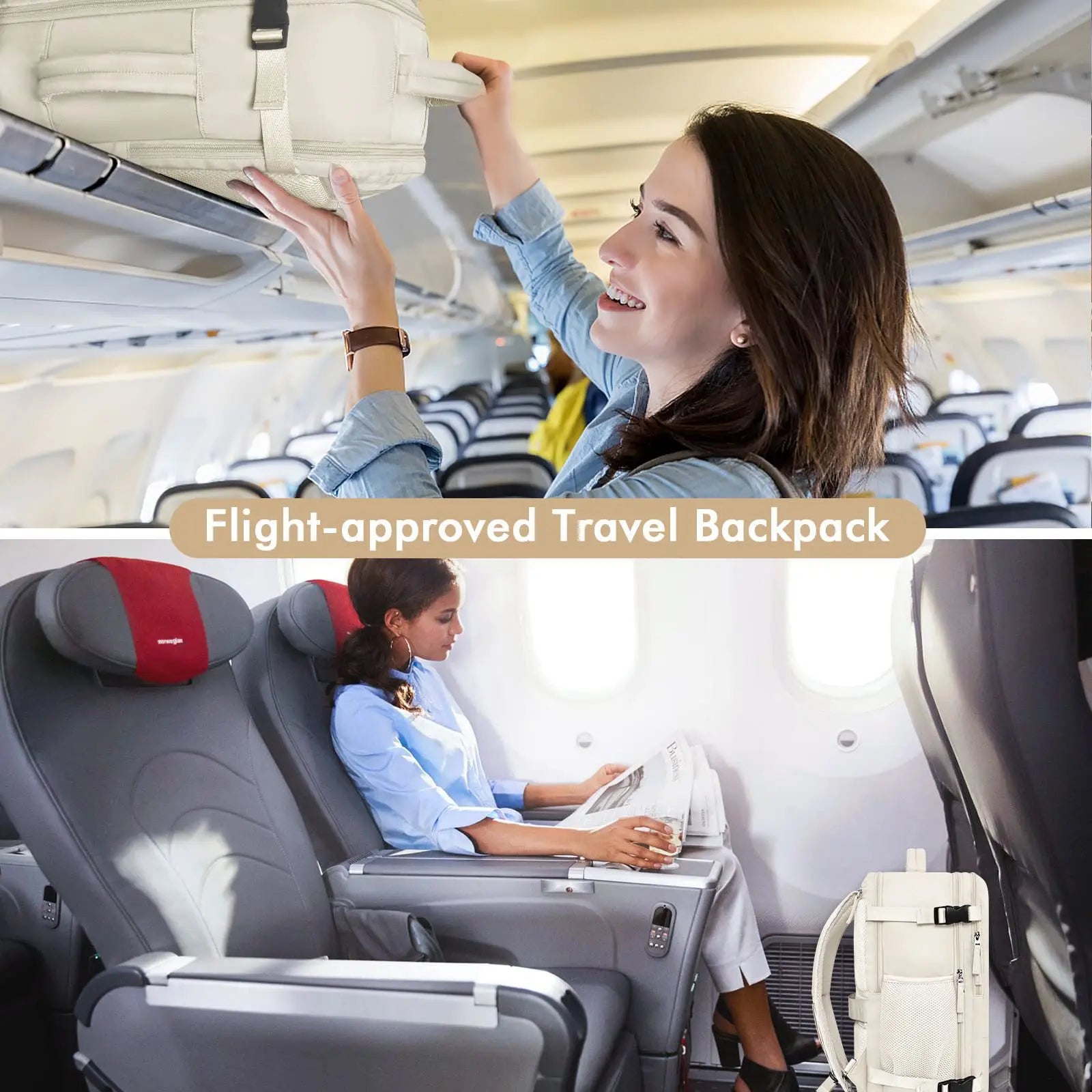 New Women's Extra Large Capacity Travel Backpack Multifunctional Computer Backpack Student Casual Backpack School Bag