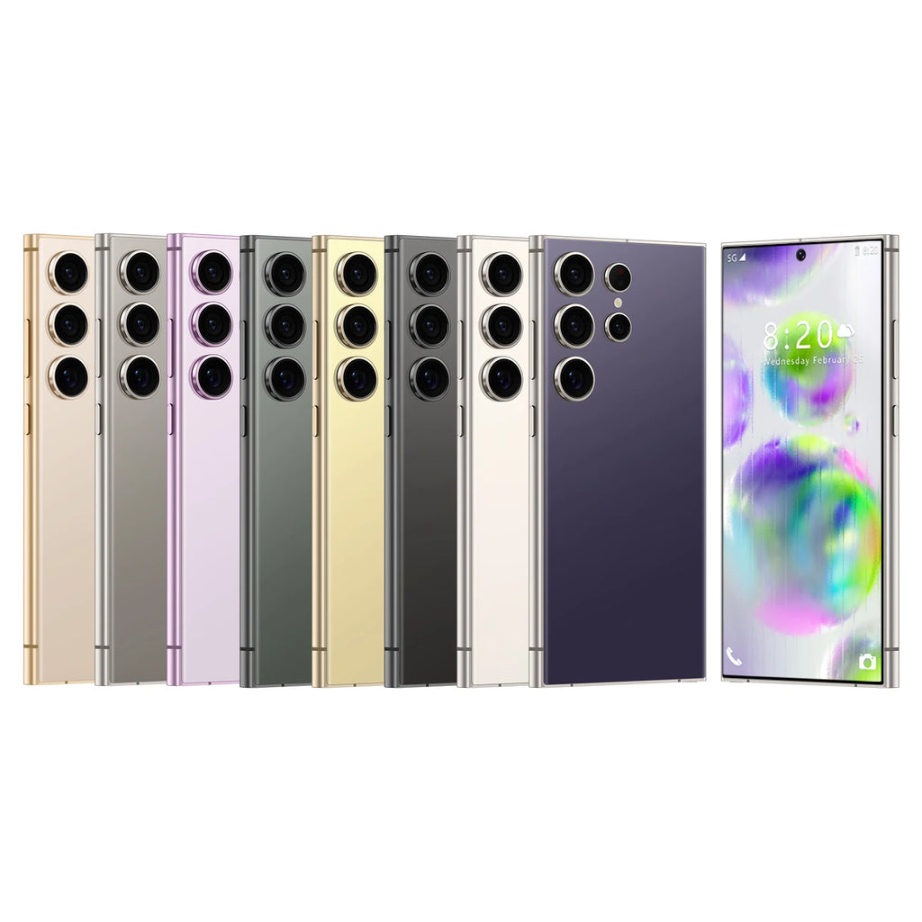 S24 Ultra 7.3 5G French/Spanish/English Smartphone 108MP Rear Camera 12GB+256GB for Business Travel 65W Quick Charge