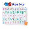 In Stock Beach Supplies New Mini Travel 4 Layer Engraved Acrylic Luxury 160 Ocean Green Set America Mahjong Tiles