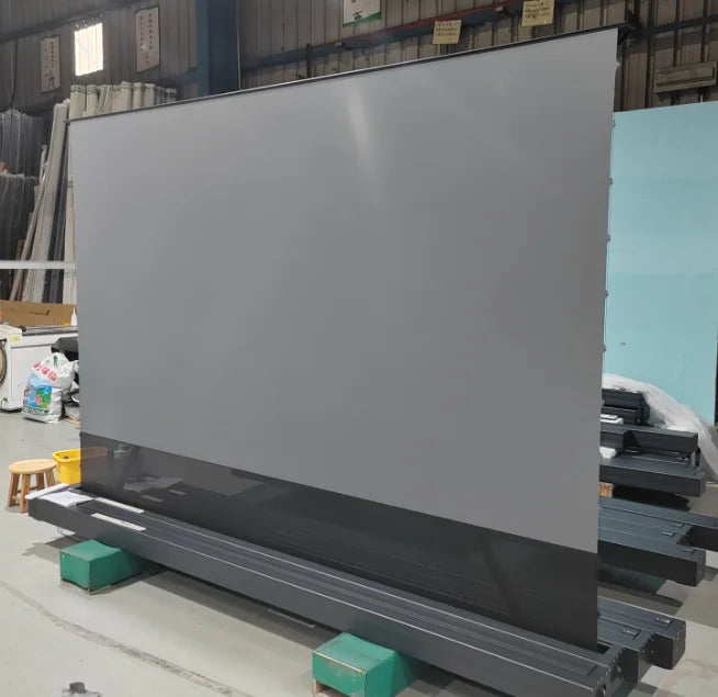 EU in Stock Wupro/OEM 92inch PET Crystal CBSP Lenticular Projector Screen 4K UHD 16:9 HDR Motorized ALR Floor Rising Screen