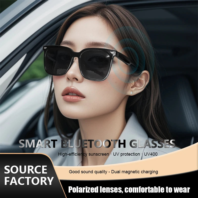 GS01 Music Smart Sunglasses BT Earphone 110mAh UV Protection Polarized Lenses Efficient Sun Protection Smart Wearable Headset