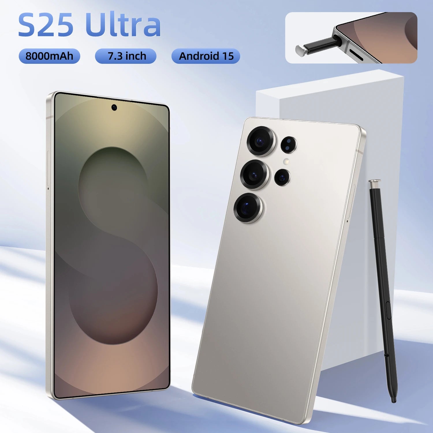 US Warehouse Original S25 Ultra 16GB+1TB 5G Android Smartphone Dual SIM 4K 2K Screen Resolutions 108MP for French Spanish Gaming