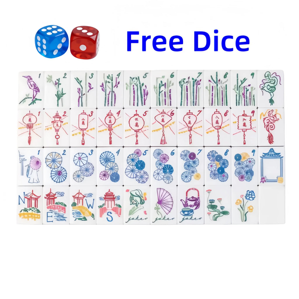 In Stock Beach Supplies New Mini Travel 4 Layer Engraved Acrylic Luxury 160 Emerald Green Set America Mahjong Tiles