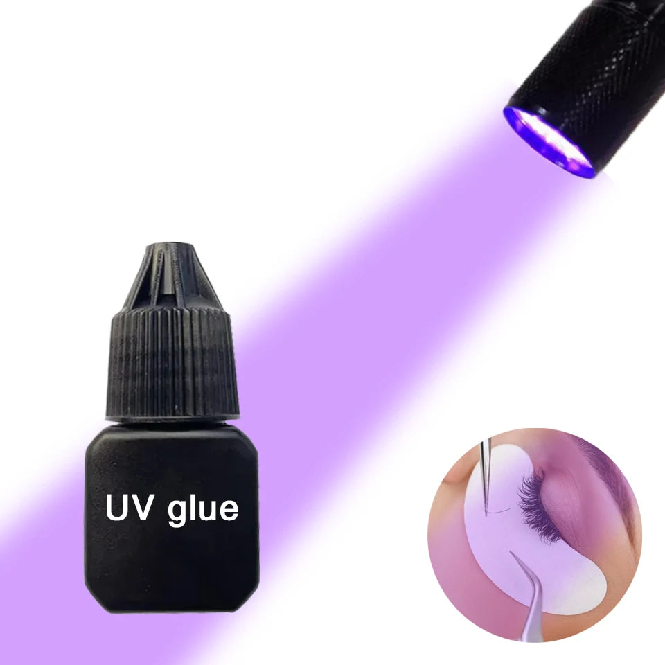 Wholesale Microwave Uv Led Eyelash Extension Glue With Private Label Led Uv Lash Extension Adhesive
