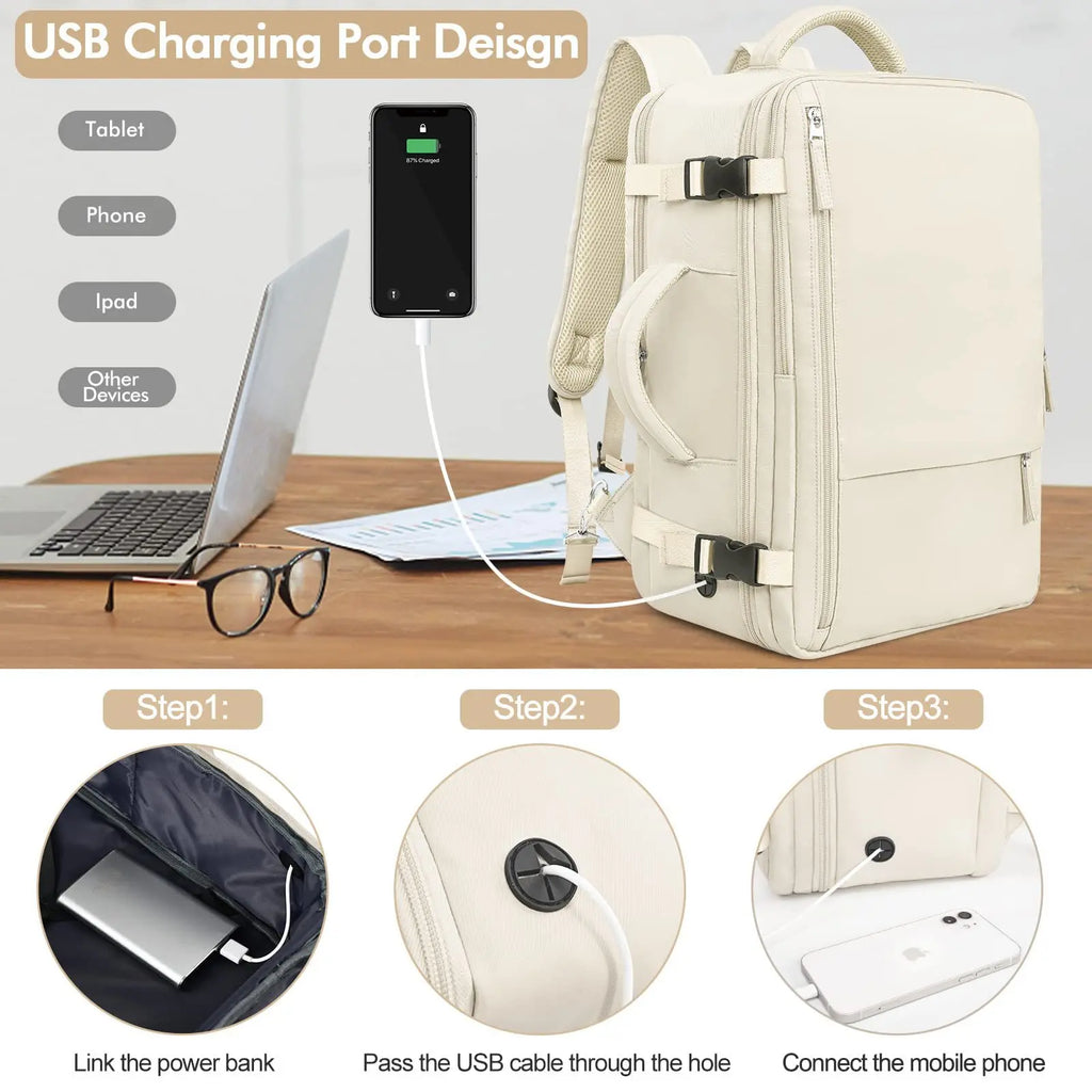 New Women's Extra Large Capacity Travel Backpack Multifunctional Computer Backpack Student Casual Backpack School Bag