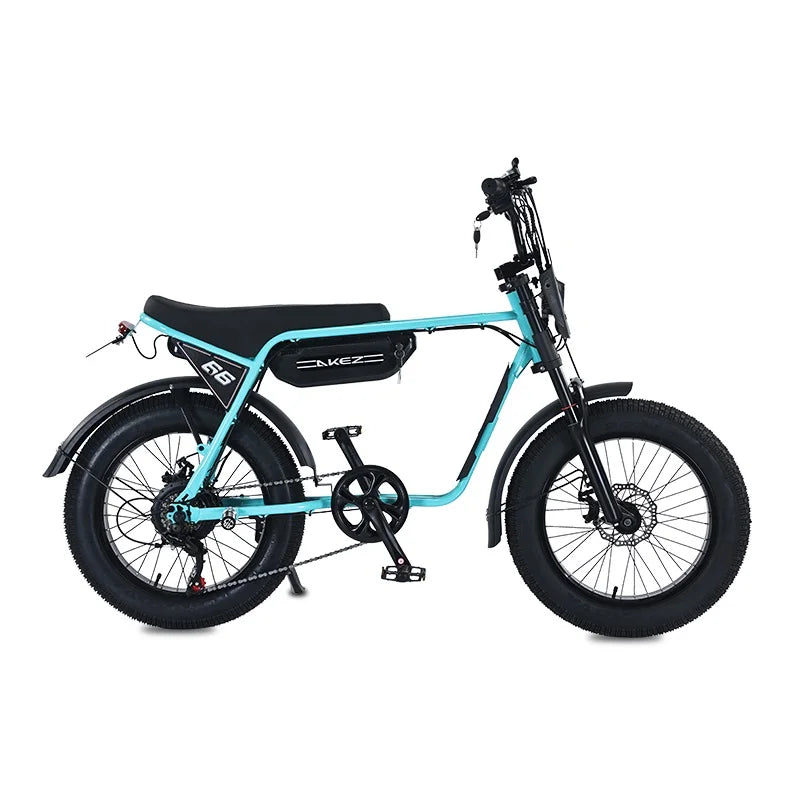 New ZX 750W Akez Super73 Ebike 20 Inch Miami 73 Cafe Racer Electric Dirt Bikes Engine Electric Pit E Bike with Pedals
