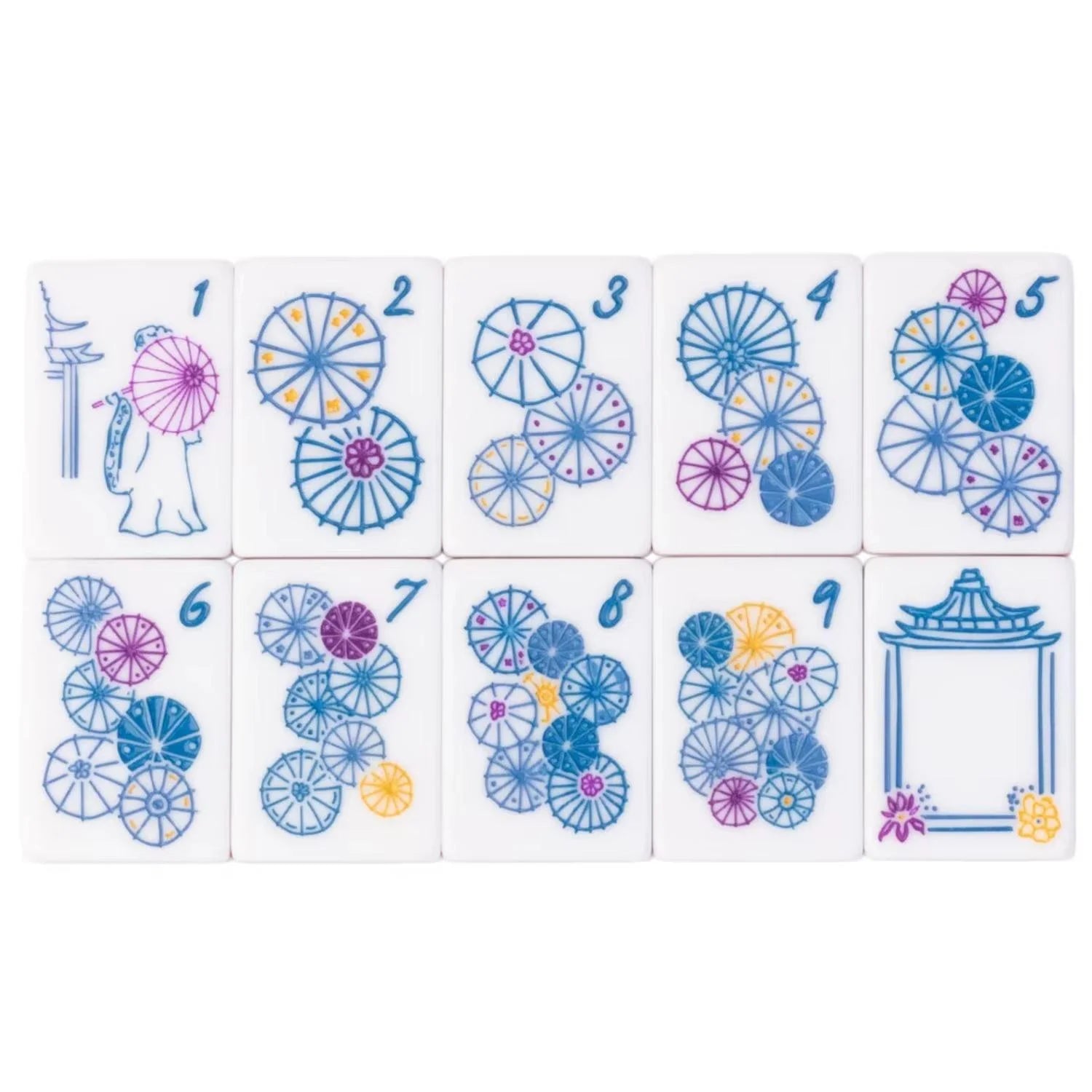 In Stock Beach Supplies New Mini Travel 4 Layer Engraved Acrylic Luxury 160 Emerald Green Set America Mahjong Tiles