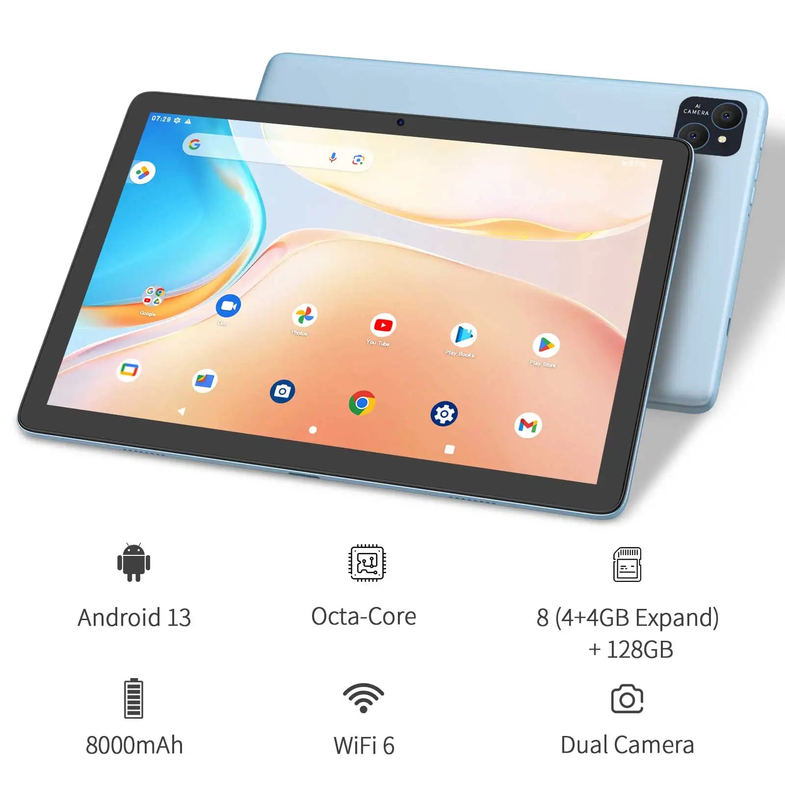 10 Inch 8GB 128GB 5g Wifi Allwinner with Pen and Keyboard IPS Gaming Educational Business Tableta Tab Android Tablette PC Tablet