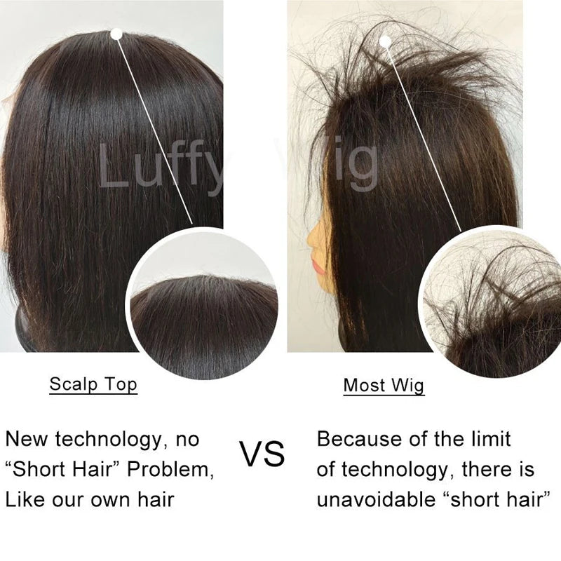Body Wave Human Hair Wigs With Bangs 5x5 PU Silk Base Closure Wig 150% Density Malaysian Remy Hair Wavy Wigs For Women