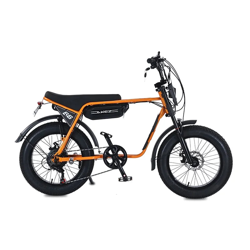 New ZX 750W Akez Super73 Ebike 20 Inch Miami 73 Cafe Racer Electric Dirt Bikes Engine Electric Pit E Bike with Pedals