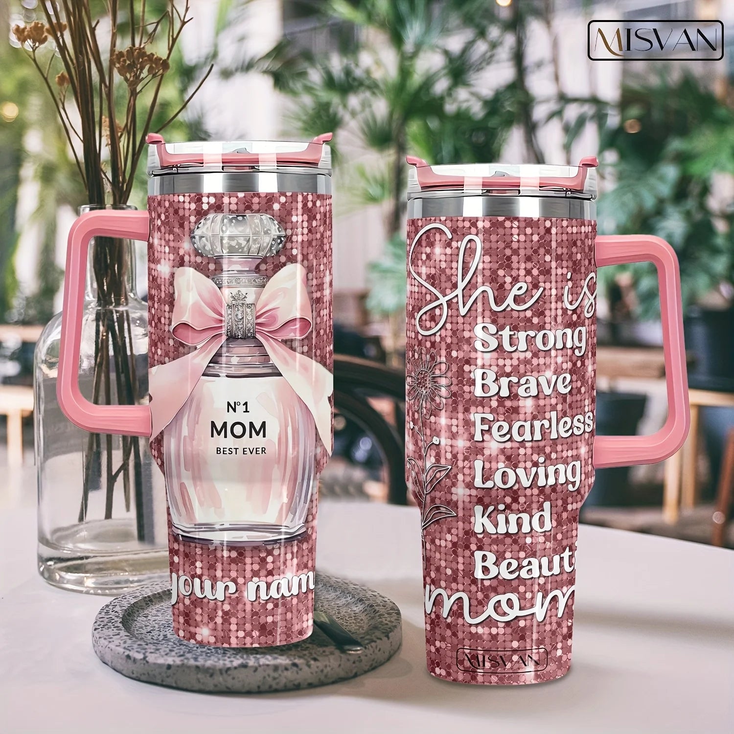 Custom logo 40 oz Stainless Steel Double Wall Vacuum Metal Cup Travel Coffee Mug 40oz Tumbler with Handle