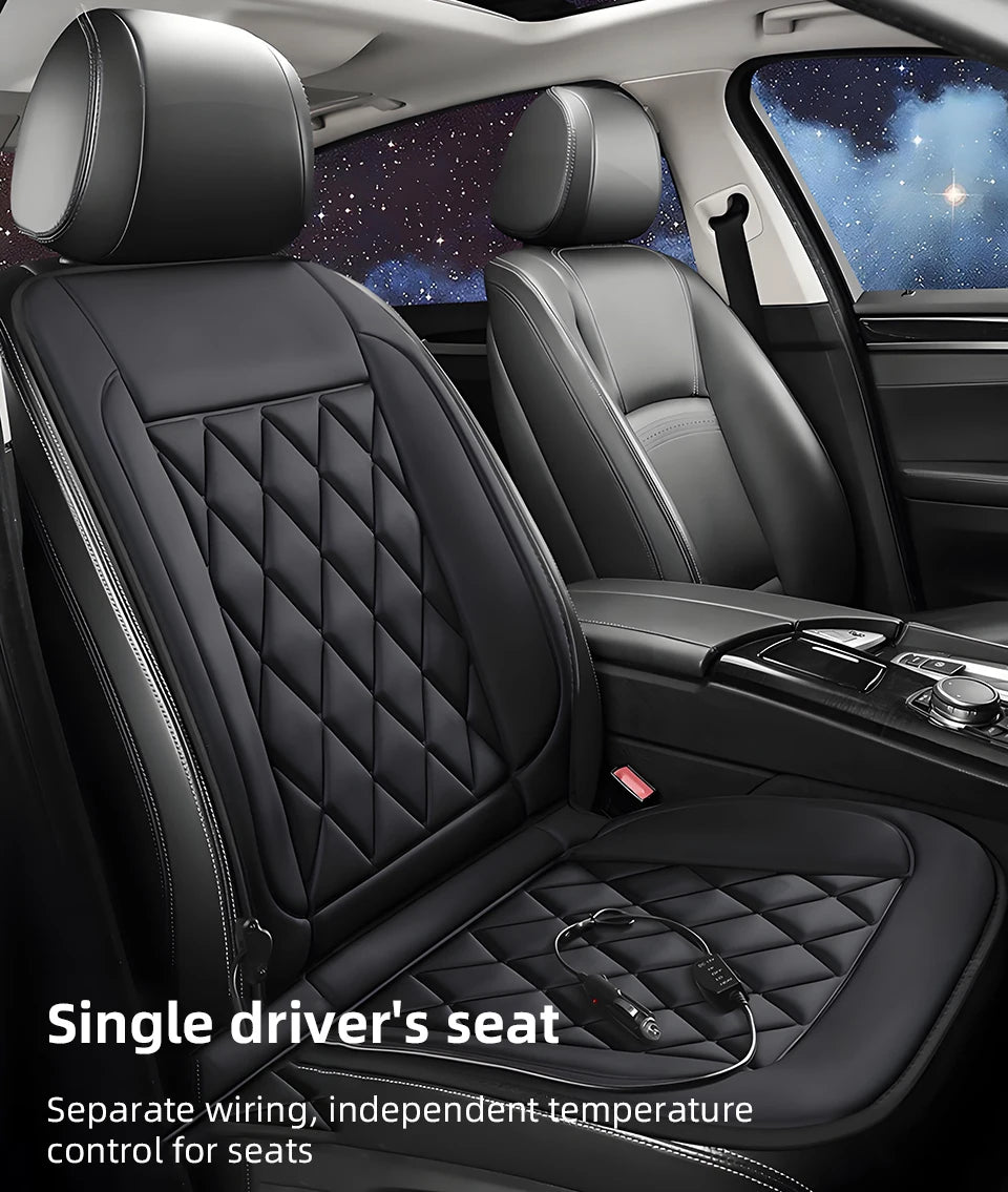 Yannice 12V Winter Heating Car Seat Cushion Fast Heated Household Cushion Keep Warm Car Seat Cover Universal Heated Seat Cushion