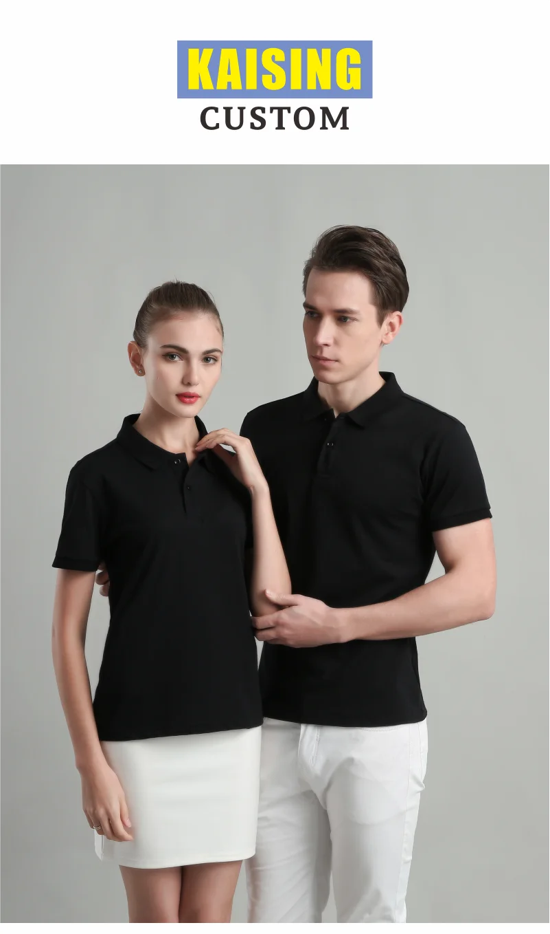 KAISING Summer Causal Polo Shirt Custom Logo Printed Text Picture Brand Embroidery Personal Design Breathable Men And WomenTops