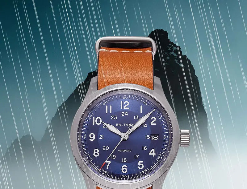 Baltany Military Field Watch S2049 Sapphire Calendar 24H Indicator Luxury Men's NH35 Auto Mechanical Homage Waterproof Watches