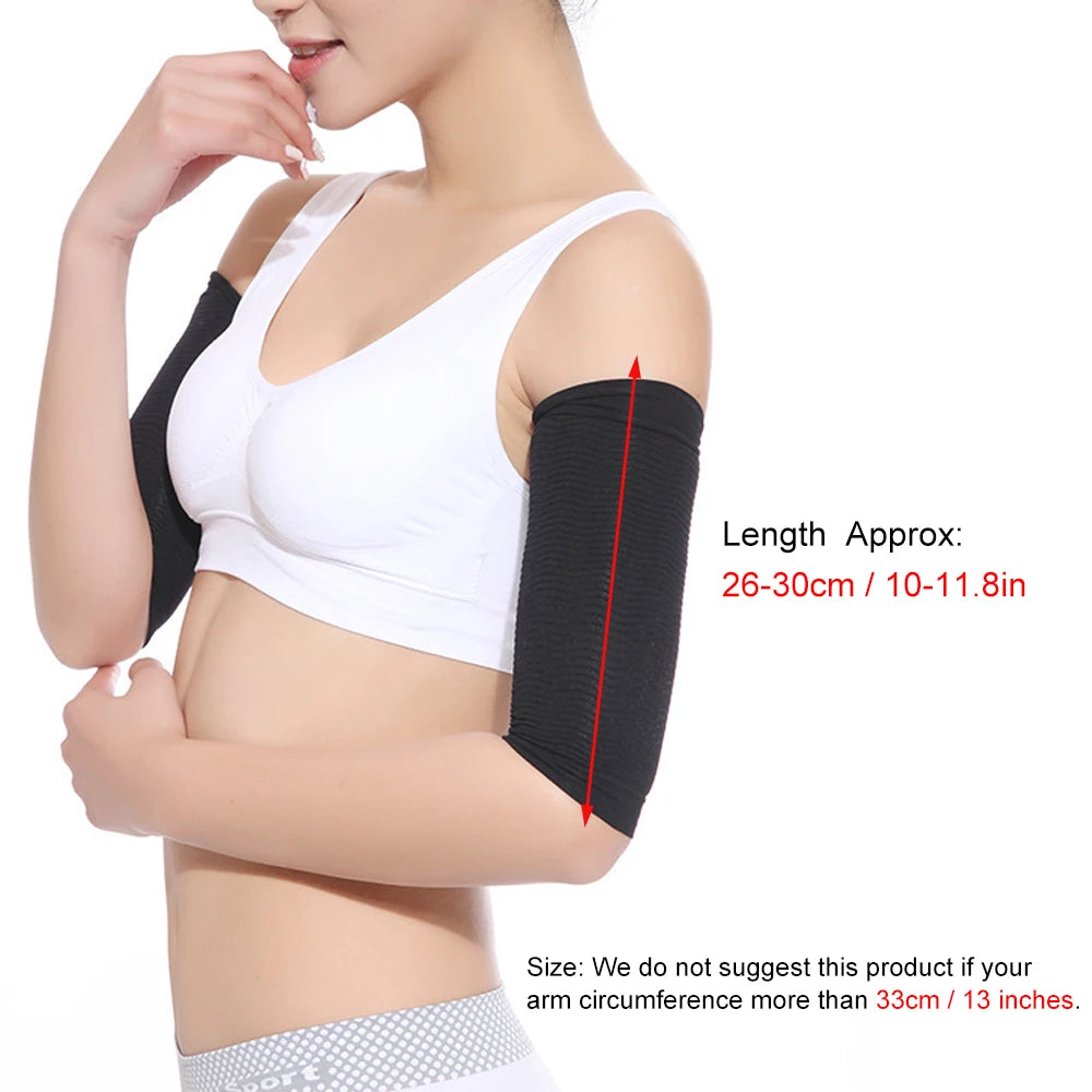 1Pair Arm sSlimming Shaper Compression Wrap Sleeve Helps Lose Arms Fat,Tone up Arm Shaping Sleeves for Women,Sports  Arm Shapers
